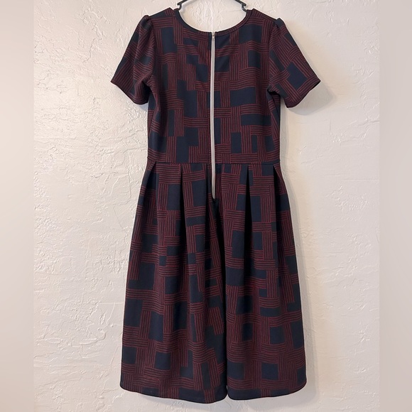 SOLD Navy Blue and Red Dress. Winter colors ❄️ - Picture 3 of 9